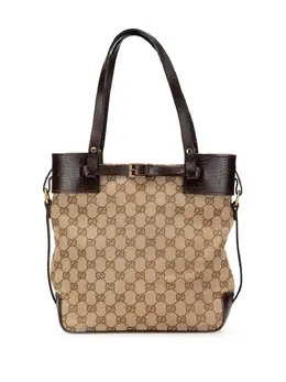 Gucci Pre-Owned: Коричневая сумка-шоппер 