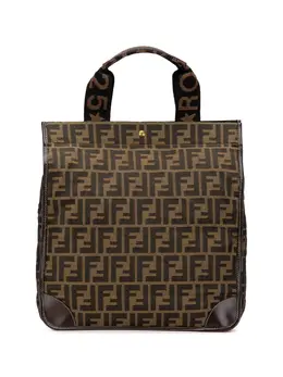 Fendi Pre-Owned: Коричневая сумка-шоппер 