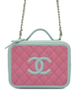 CHANEL Pre-Owned: Голубая сумка 