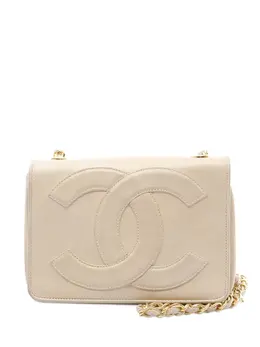CHANEL Pre-Owned: Коричневая сумка через плечо 