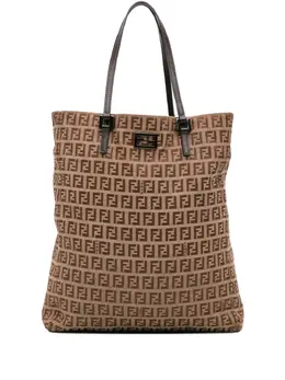 Fendi Pre-Owned: Коричневая сумка-шоппер 
