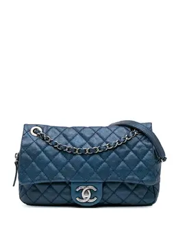 CHANEL Pre-Owned: Голубая сумка 
