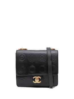 CHANEL Pre-Owned: Чёрная сумка через плечо 