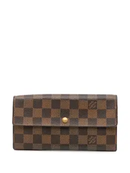 Louis Vuitton Pre-Owned: Коричневый кошелёк 
