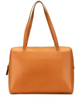 CHANEL Pre-Owned: Коричневая сумка-шоппер 