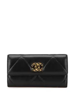 CHANEL Pre-Owned: Чёрный кошелёк 