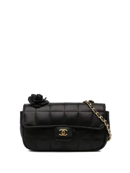 CHANEL Pre-Owned: Чёрная сумка через плечо 