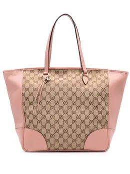Gucci Pre-Owned: Коричневая сумка-шоппер 