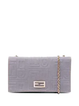 Fendi Pre-Owned: Серый клатч 