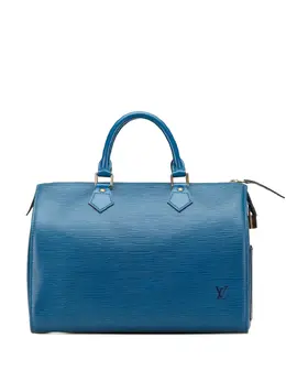 Louis Vuitton Pre-Owned: Голубая сумка 