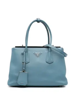 Prada Pre-Owned: Голубая сумка 
