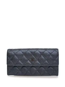 CHANEL Pre-Owned: Чёрный кошелёк 