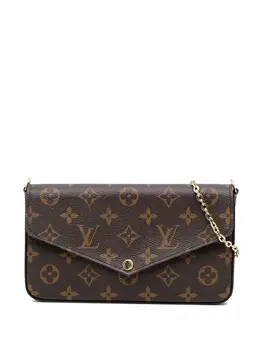 Louis Vuitton Pre-Owned: Коричневая сумка через плечо 