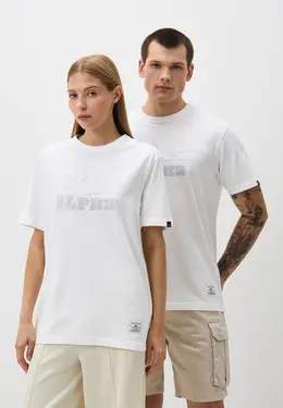 Alpha Industries: Белая футболка 