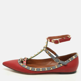 Valentino: Многоцветные балетки  Rockstud