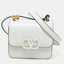 Valentino: Белая сумка через плечо 