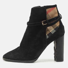 Burberry: Чёрные ботинки  House Check