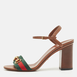 Gucci: Коричневые сандалии  Horsebit