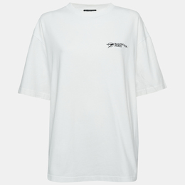 Balenciaga: Белая футболка  Crew