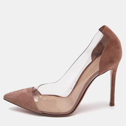 Gianvito Rossi: Бежевые туфли  Plexi