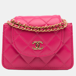 Chanel: Розовый клатч 