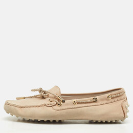 Tod's: Бежевые лоферы 