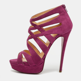 Christian Louboutin: Розовые сандалии 
