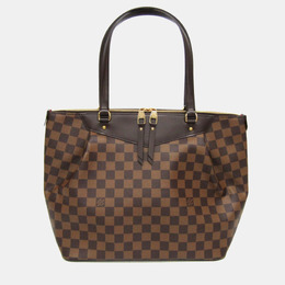 Louis Vuitton: Коричневая сумка-шоппер 