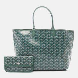 Goyard: Зелёная сумка-шоппер 