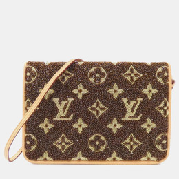 Louis Vuitton: Коричневая сумка  Pochette