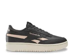 Reebok: Чёрные кроссовки  Club C Double