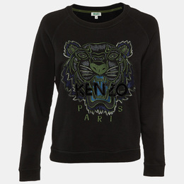 Kenzo: Чёрный свитшот  Tiger