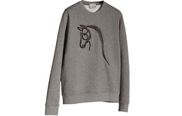 Hermès: Серая толстовка 