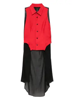Yohji Yamamoto: Атласная рубашка 