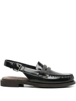Brunello Cucinelli: Чёрные лоферы 