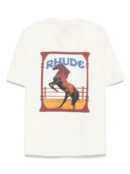 RHUDE: Светлая футболка 
