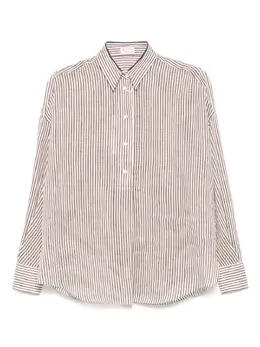 Brunello Cucinelli: Рубашка в полоску 