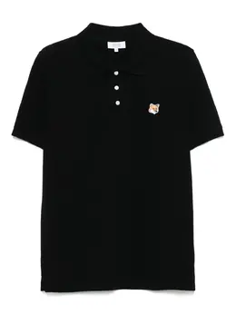 Maison Kitsuné: Чёрное поло 