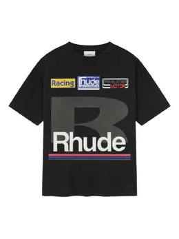 RHUDE: Футболка с принтом 