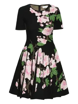 Oscar de la Renta: Платье с растительным принтом 
