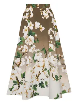 Oscar de la Renta: Юбка цвета хаки 