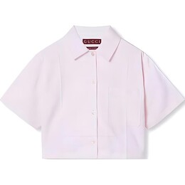 Gucci: Розовая рубашка 