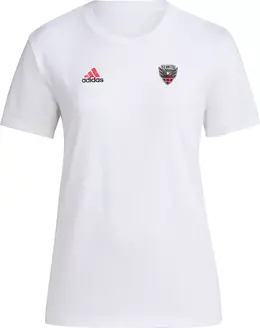 Adidas: Белая футболка 
