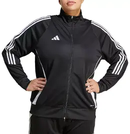 Adidas: Чёрная куртка  Tiro