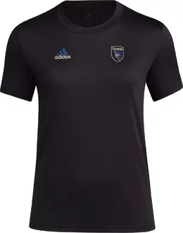 Adidas: Чёрная футболка 