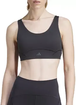 Adidas: Чёрный бюстгальтер 