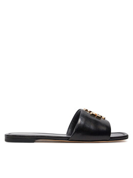 Tory Burch: Чёрные шлёпанцы  Eleanor