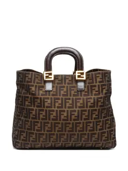 Fendi Pre-Owned: Коричневая сумка-шоппер 