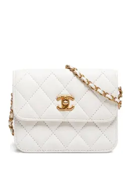 CHANEL Pre-Owned: Белая сумка через плечо 