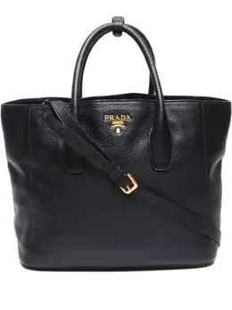 Prada Pre-Owned: Чёрная сумка-шоппер 